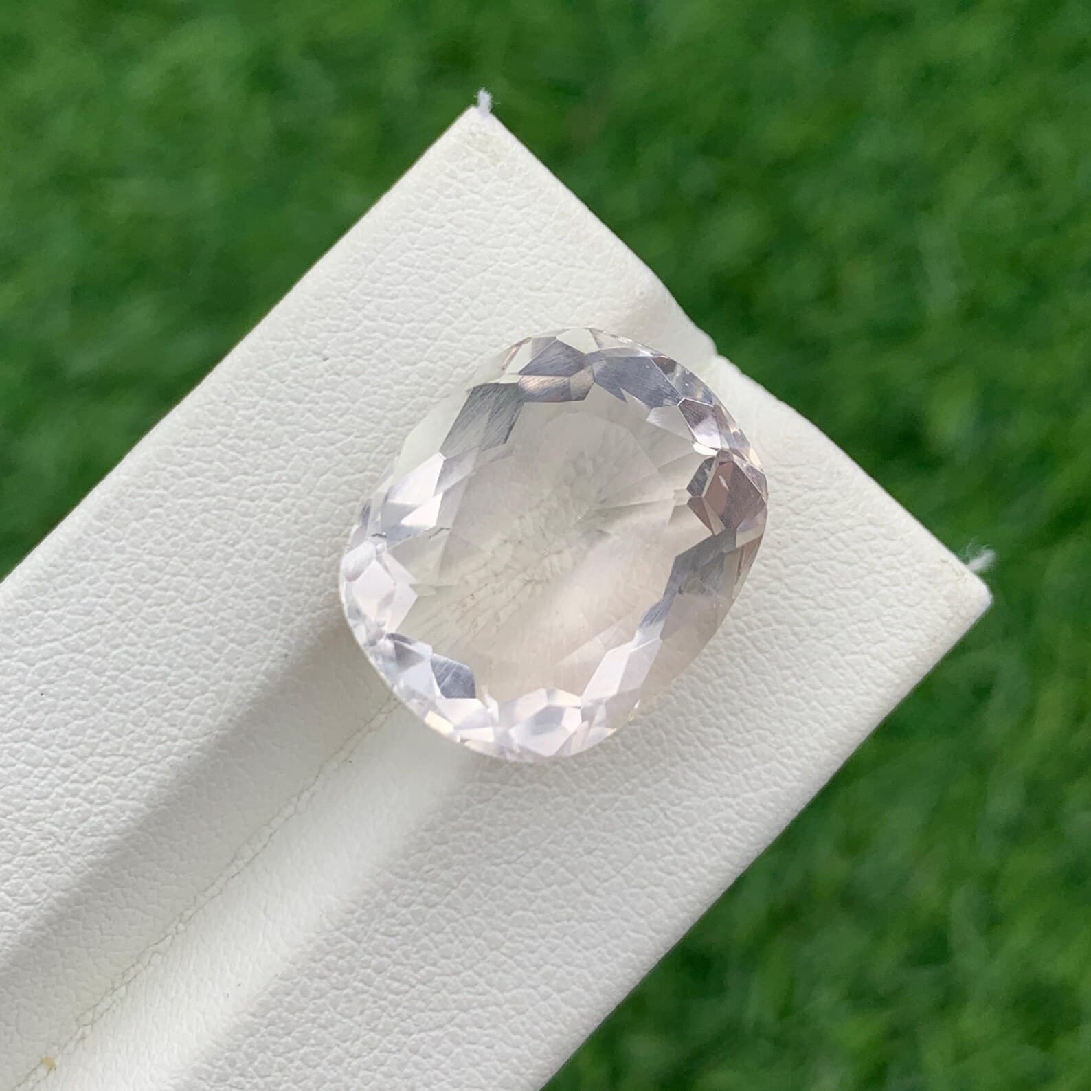Fluorite 17.95ct Oval Cut, natural mixed fluorite from Pakistan