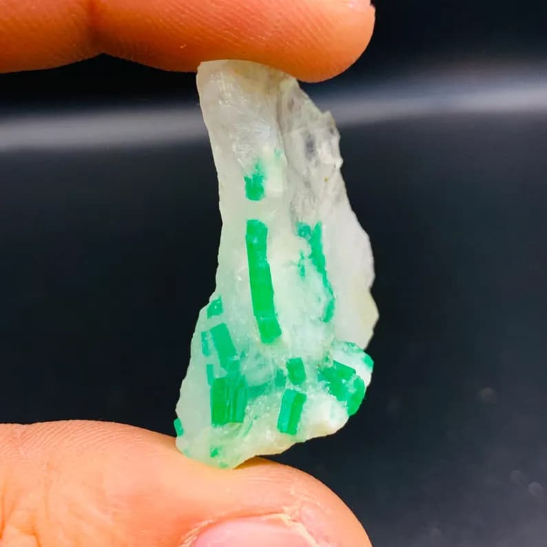 Swat Emerald Mineral Specimen, natural green emerald from Swat Valley, Pakistan, ,