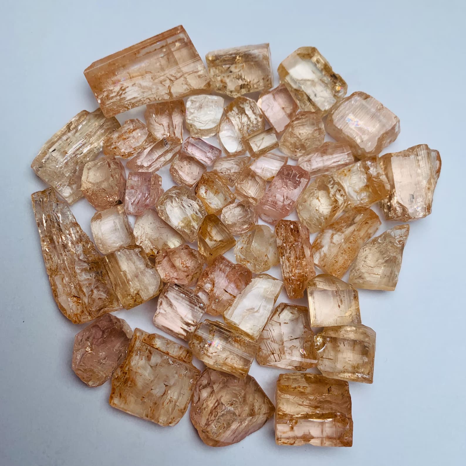 Imperial Topaz 108.6g Parcel, natural yellow / gold topaz from Pakistan