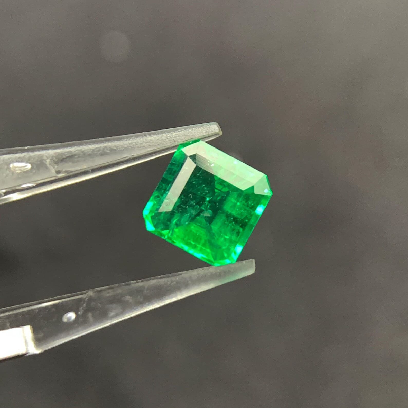 Swat Emerald 0.56ct Emerald Cut, natural green emerald from Swat Valley, Pakistan