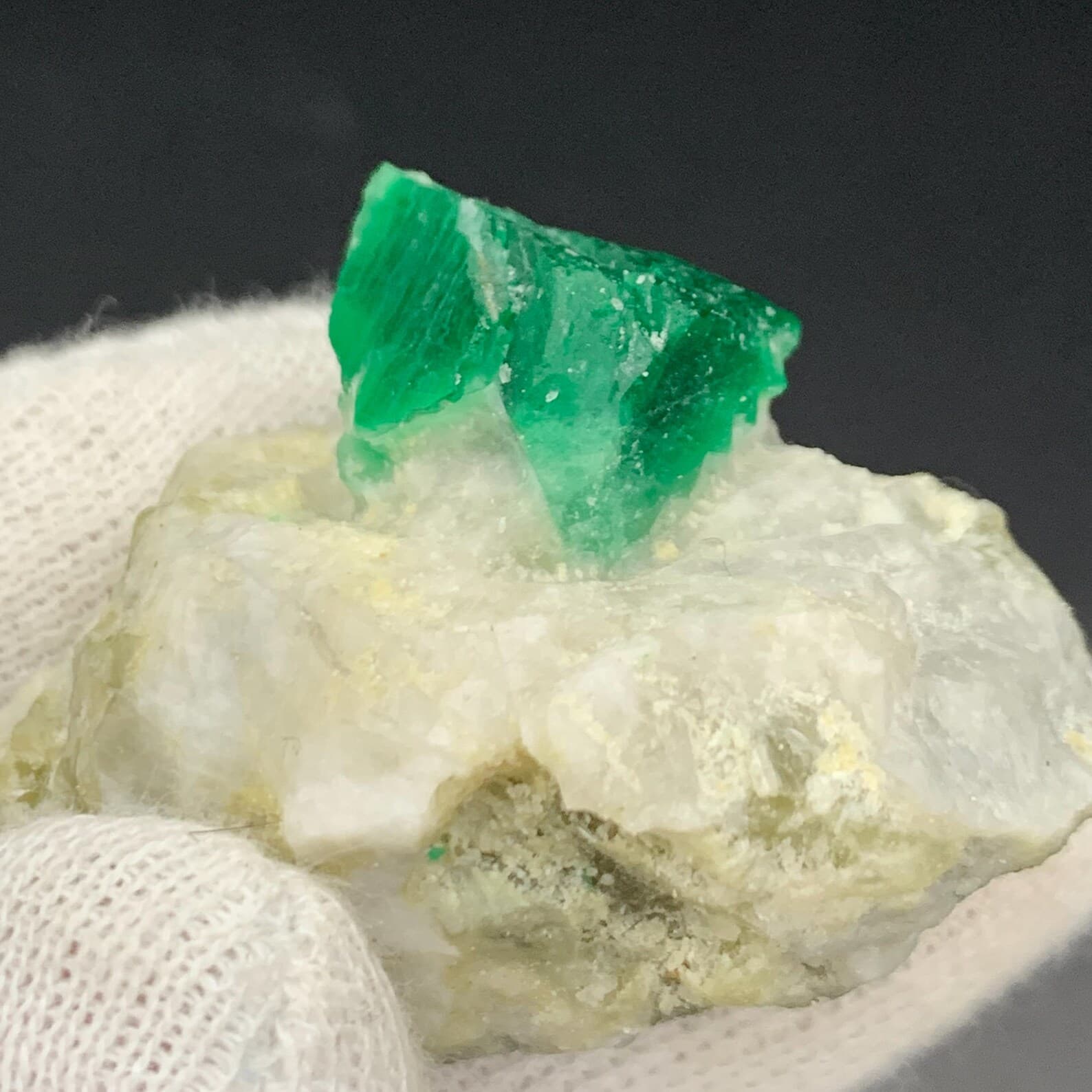 Swat Emerald Mineral Specimen, natural green emerald from Swat Valley, Pakistan