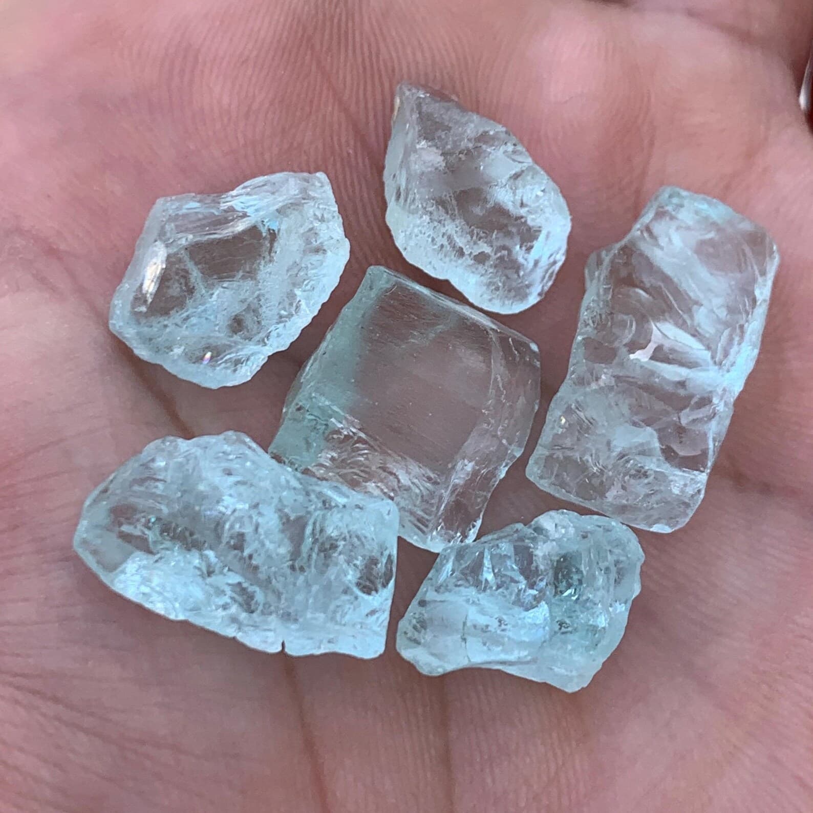 Aquamarine 16.19g Parcel, natural blue aquamarine from Pakistan