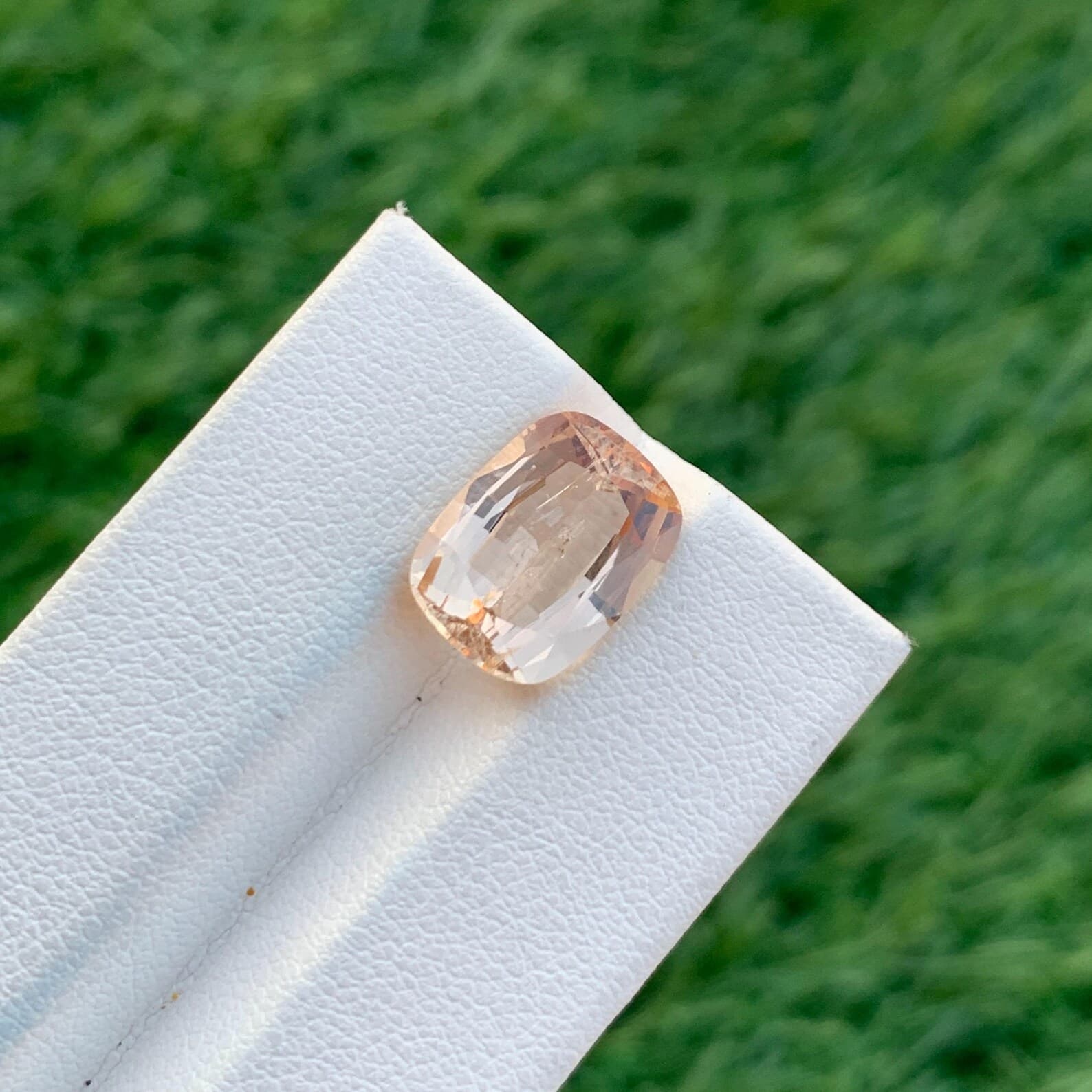 Imperial Topaz 5.35ct Cushion Cut, natural yellow / gold topaz from Pakistan