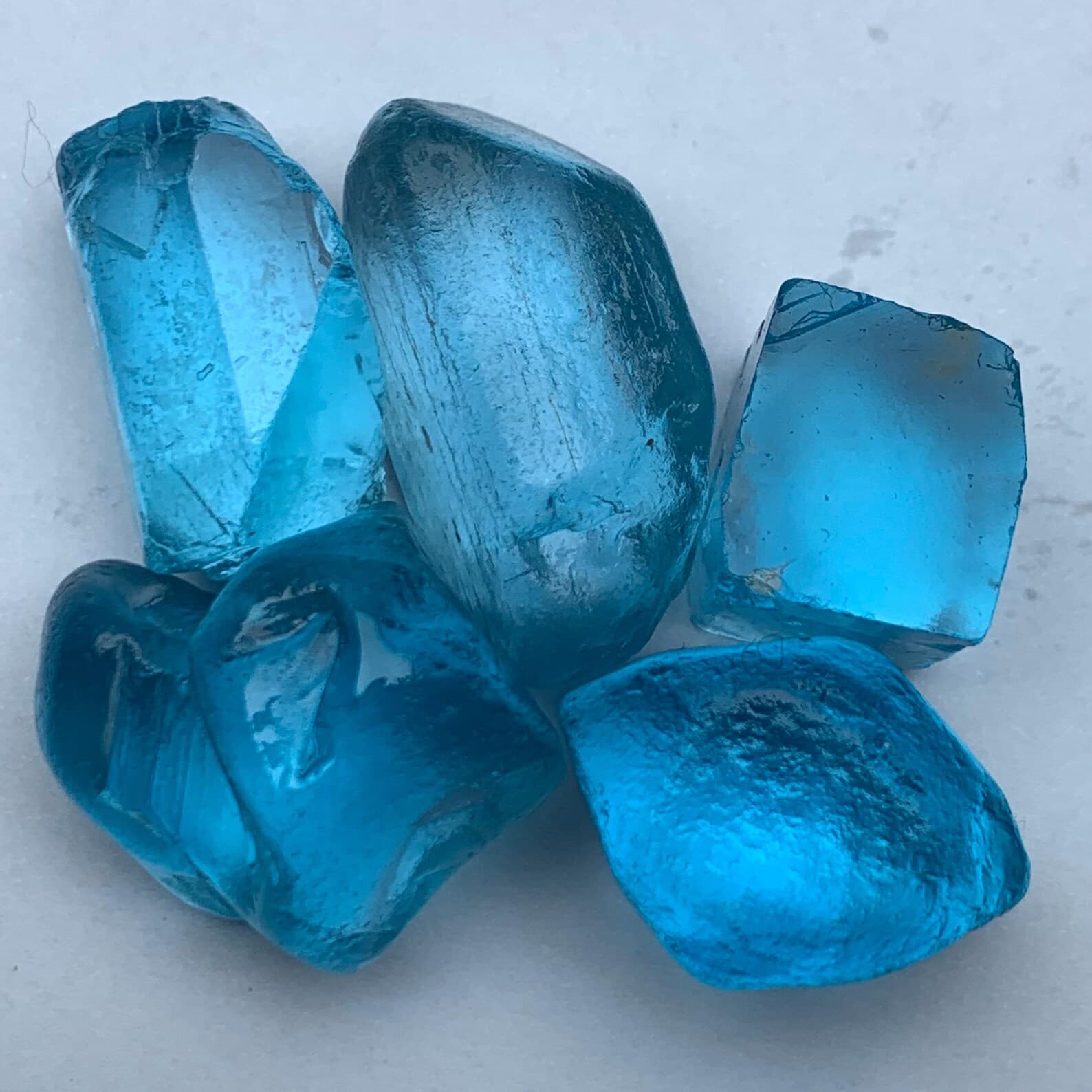 Sky Blue Topaz 88.74g Rough Crystal, natural blue topaz from Pakistan