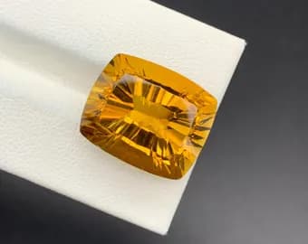 Honey Citrine 18.9ct Fancy Cut, natural yellow / gold citrine from Pakistan
