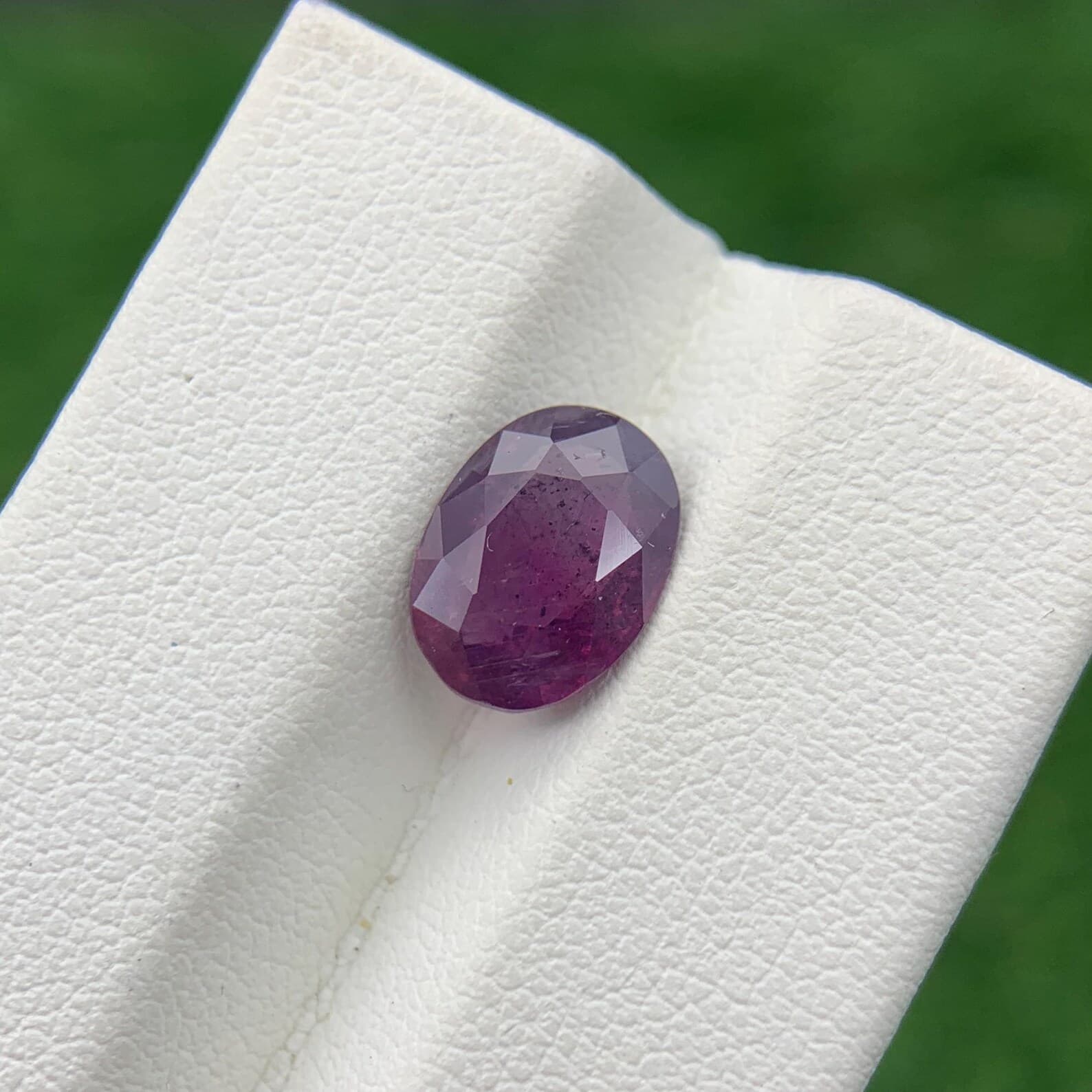 Purple Corundum 2.75ct Oval Cut, natural purple corundum from Pakistan